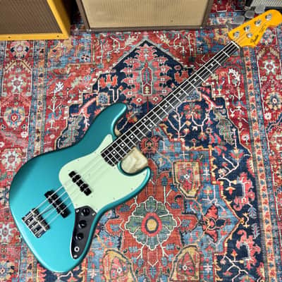 Fender JB-62 75US Vintage Reissue Jazz Bass Ocean Turquoise Metallic - 2004 image 4