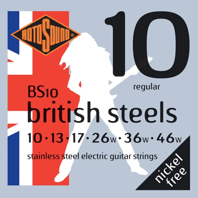 Rotosound BS10 British Steel Electric Guitar Strings - 10-46 image 1