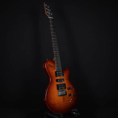 Godin XTSA Multivoice Flame Maple Leaf Top Light Burst Richlite (221231182) image 4