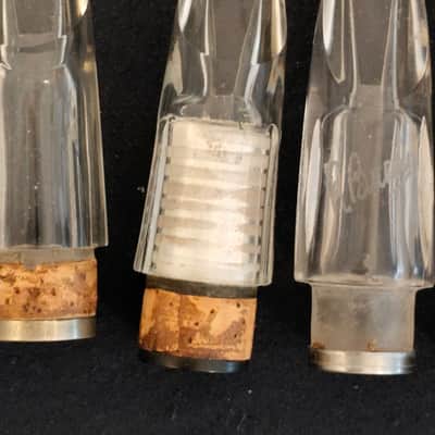 10 clarinet mouthpieces crystal (Selmer, Bucchi, Lucien, pomarico) Rare Good State image 8