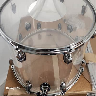 Ludwig *Pre-Order* Vistalite Clear 16x18" Floor Tom Drum w/Legs Acrylic | Made in the USA | NEW | Special Order | Authorized Dealer image 4
