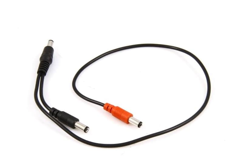 Voodoo Lab PPEH24 18" Voltage doubler: Two 2.1mm Straight Barrels to 2.5mm Straight Barrel Reverse Polarity image 1