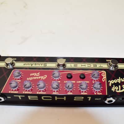 Tech 21 SansAmp Character Plus Series Mop Top Liverpool 2-channel Analog Amplifier Emulation Guitar Effects Pedal w/ Box & Power Supply Adapter image 3