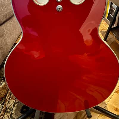 1966 Mosrite Celebrity Hollow Body - Restored to Perfection! Sexy Time Red image 5
