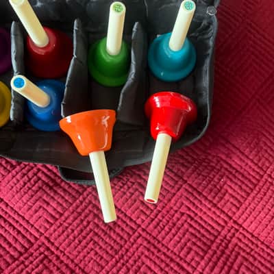 KidsPlay Children's 8 Note Handbell Set RB 108 With A Case. No Box image 3
