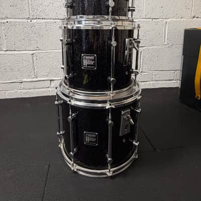 Sonor Hilite drum set Early 1990s - Black diamond, chrome hardware Bild 12