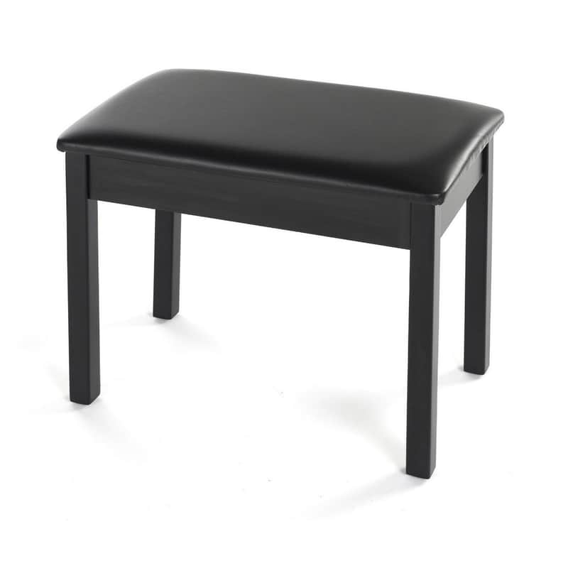 Yamaha BB1 | Black, Wood, Padded Piano Bench for Digital Pianos with a BLACK image 1