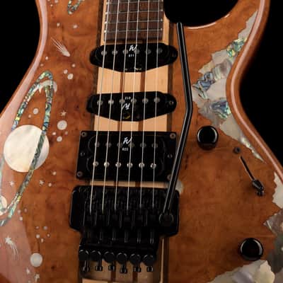 Pre Owned Planets HSS With Floyd Rose Brown Electric Guitar With Case image 6