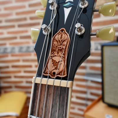 Gibson Les Paul Truss Rod Cover Unique Design Cherrywood image 1