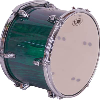 TAMA Superstar Classic Exotix 12" x 9" Rack Tom Drum – Gloss Sapphire Lacebark Pine – Mint image 4