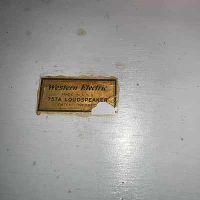 Western Electric 757A Studio Monitor Loudspeaker w/ 754A & 713 Drivers – Cabinet Decal – c.1946–48 – Original & Working image 2