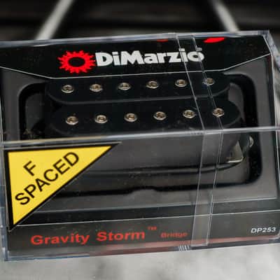 DiMarzio DP253FBK Gravity Storm Bridge - Black /  Nickel Pole Pieces / F-spaced