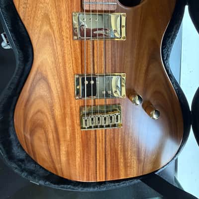 Custom Telecaster - Canary/Swamp Ash, Nitro, Gold and Lindy Fralin P-92s image 2