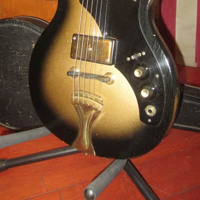 1959 National Thunderstick 3/4 Electric Silverburst w/ Original Case image 1