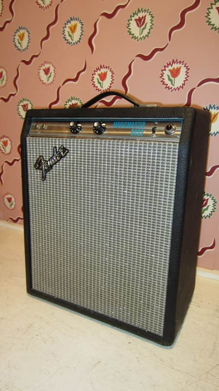 Fender Musicmaster Bass Amp 1970s - Silverface - with Original Amp Cover image 1