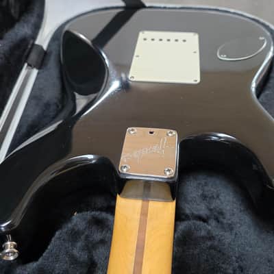 1989 Fender Stratocaster US Plus Black Custom Active Tone Circuit Lace Sensor Pickups Sperzel Locking Tuners American Vintage 80s 90s USA Guitar Deluxe Hard Case 89-1990 image 9