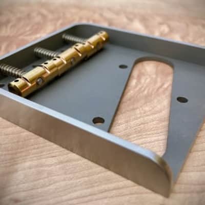 Van Dyke-Harms Traditional Telecaster Bridge and Compensated Saddle Set 2023 - Stainless Steel image 6