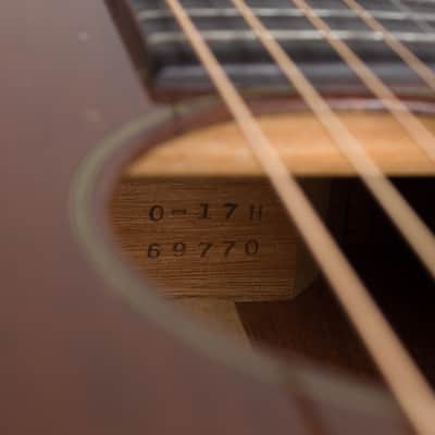 C. F. Martin  0-17H Flat Top Acoustic Guitar (1938), ser. #69770, black tolex hard shell case. image 13