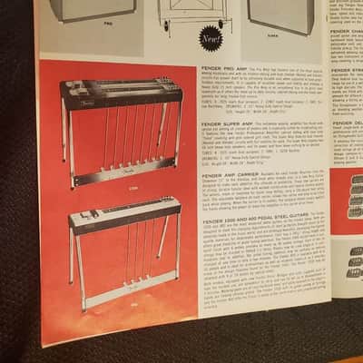 1962 Fender Musical Instruments Color Catalog/Brochure Original Stratocaster, Tele, P & Jazz Bass image 6