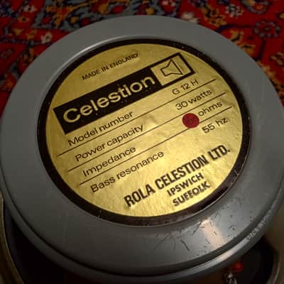 1973 Celestion G12H-30 Greyback Speakers T1281 55hz Pulsonic Cones 30 Watt RARE PAIR image 4