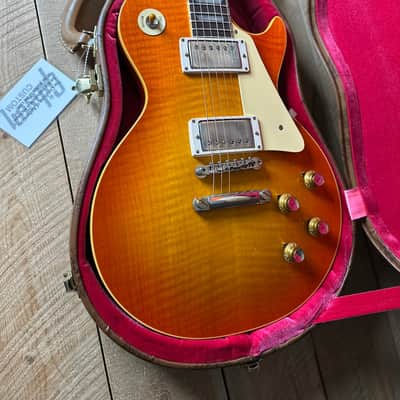 Gibson Custom 1960 Les Paul Standard Reissue, VOS 8.15 LBS!! - Tangerine Burst 06037 image 15