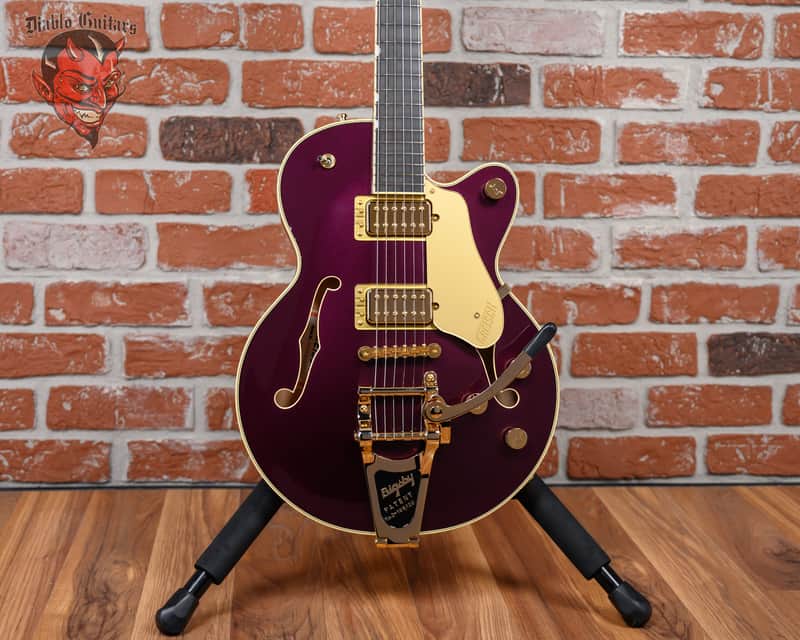 Gretsch Professional Collection Broadkaster Jr. LX Center Block w/String-Thru Bigsby Blackberry 2026 w/OHSC (B-Stock) image 1