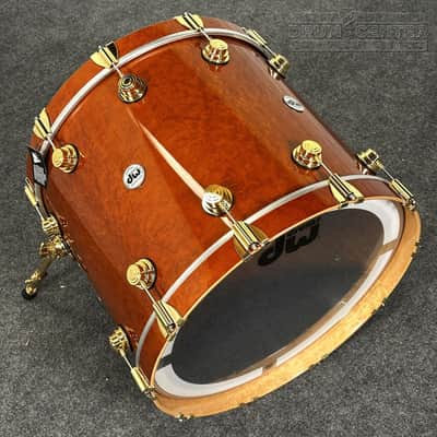 DW Collectors PurpleCore Cherry 6pc Drum Set Brown Birdseye Maple w/Gold Hw image 8