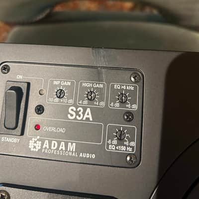 ADAM Audio S3-A Active Nearfield / Midfield Monitors (LCR, 3) 2000s - Black image 2
