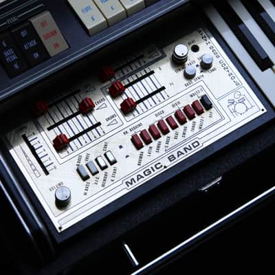 (Video) *Serviced* c.1970s Welson Meteor Super Rare Vintage Italian Combo Organ w/ Roland Style Magic Band Rhythm Drum Machine Section, Lid & Case | Italian Synthesiser Analog Synth Organ Double Manual Bass Made in Italy image 4