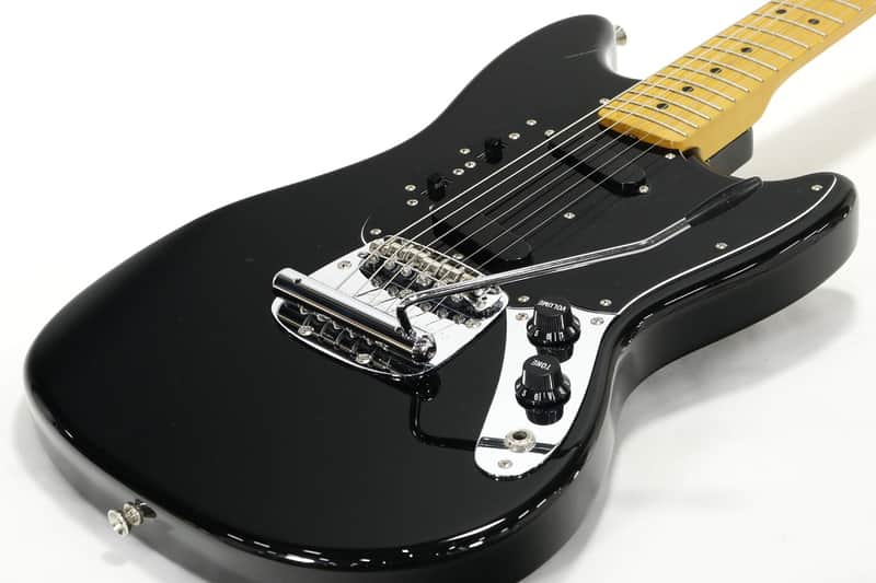 Fender Japan Mustang MG77 Black | Reverb