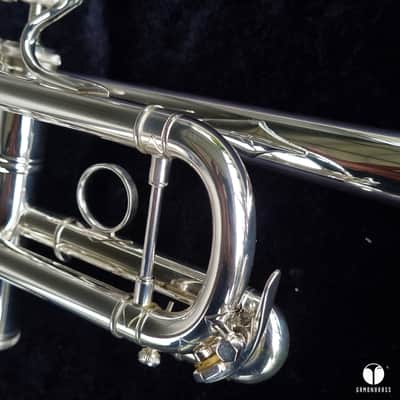 Immagine Bach Stradivarius C 180SL- 229 Chicago large lightweight trumpet case mouthpiece  gamonbrass - 10