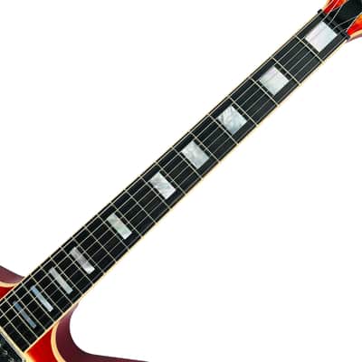 Dean USA Custom Shop Cadillac Flame Top - Trans Cherry Sunburst image 11