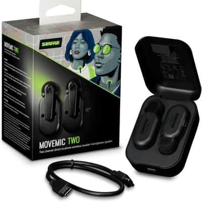 Shure MV-TWO-Z7 MOVEMIC TWO Two-Channel Wireless Lavalier Microphones image 2