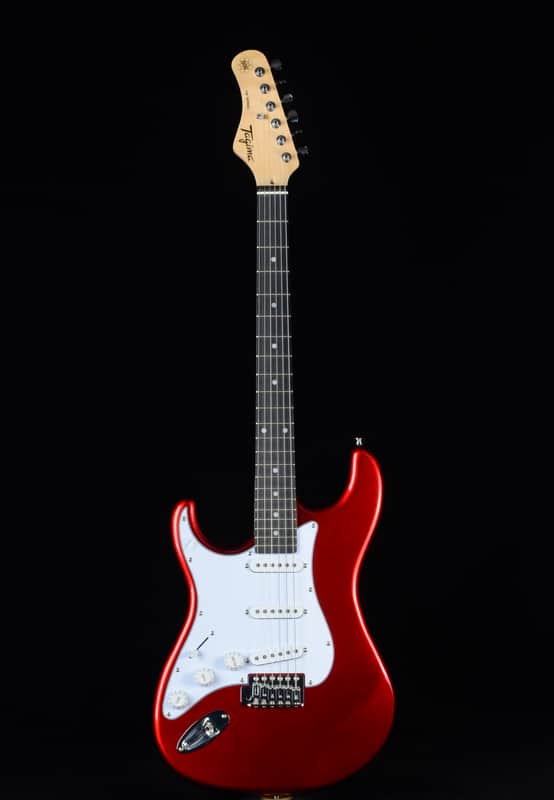 Tagima TG-500 Left-Handed Metallic Red/Mint Green image 1
