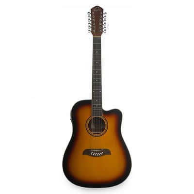 Oscar Schmidt - Dreadnought Cutaway - 12 String Acoustic Electric Guitar image 2