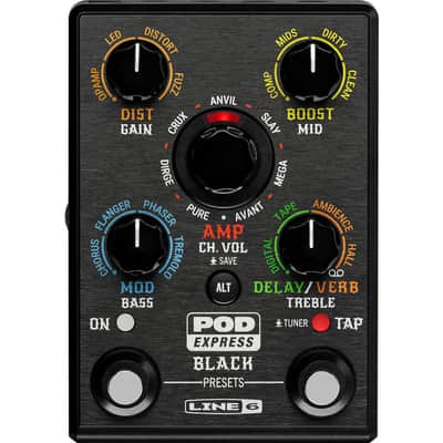 Line 6 POD Express Black Guitar Amplifier and FX Processor Pedal image 1