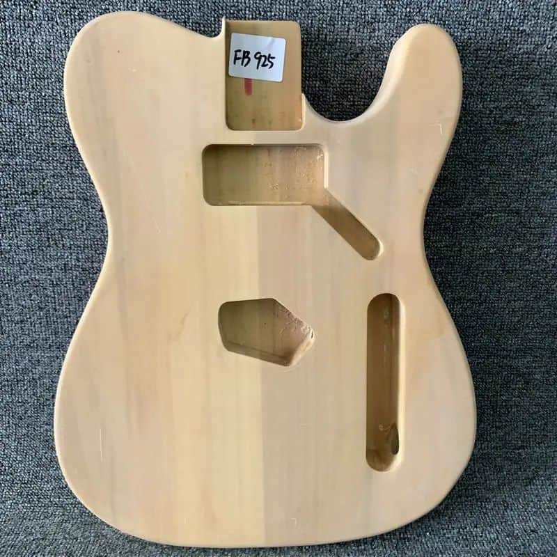 Unfinished Telecaster Style Basswood Guitar Body for Right Hand image 1