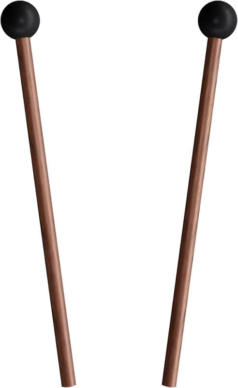 Drum Mallets, Glockenspiel Mallets, Rubber Xylophone Mallet Percussion with Wood Handle, Bell Mallets image 1