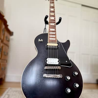 Gibson Les Paul Traditional Pro V Satin Mahogany Top 2020 - Satin Ebony image 5