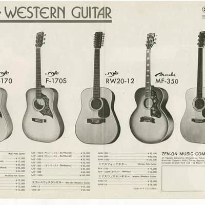 1970 Morales Zen-On Japan M350 Western Folk Acoustic Guitar MIJ Gibson J200 Copy image 25