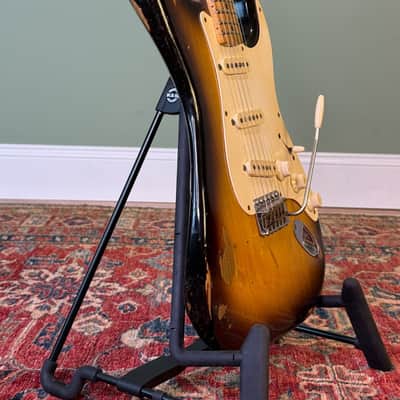 ORIGINAL 1957 Fender Stratocaster - Sunburst w/ OHSC Vintage - SEE VIDEO image 16