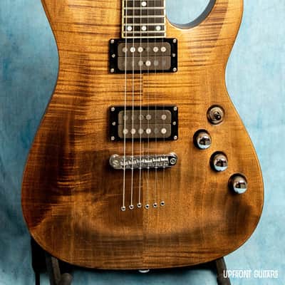 USED Schecter Diamond Series C-1 Exotic MIK Natural 2005 Electric Guitar w/Gig Bag image 2