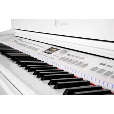 Williams Symphony Grand II Digital Micro Grand Piano with Bench – White, 88-Key image 7