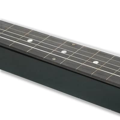 6-String Fretless Electric Lap Steel Guitar – Sunburst Okoume Body Silent Slide Guitar with Single-Coil Pickup image 4