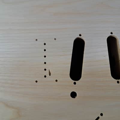 Unfinished Ash SSS Hardtail Tele guitar body - fits Fender Stratocaster necks J2509 image 2