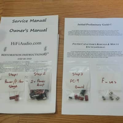Hafler P505 restoration kit filter capacitor repair rebuild fix image 1
