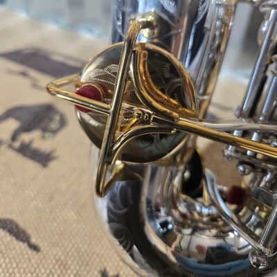 Buescher True Tone Alto Sax 1925 - Silver and 24K Gold Plate image 17