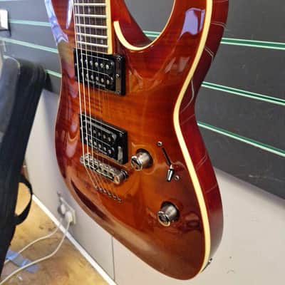 ESP LTD H-401FM Amber Cherry 2008 Electric Guitar image 4