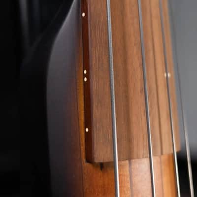 Ibanez Bass Workshop UB804 4-String Electric Upright Bass - Mahogany Oil Burst with Gig Bag image 10