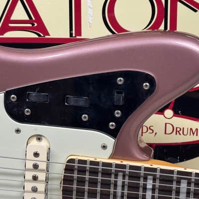 Fender 50th Anniversary Jaguar Guitar with Case 2012 - Burgundy Mist Metallic / Rosewood fingerboard image 3